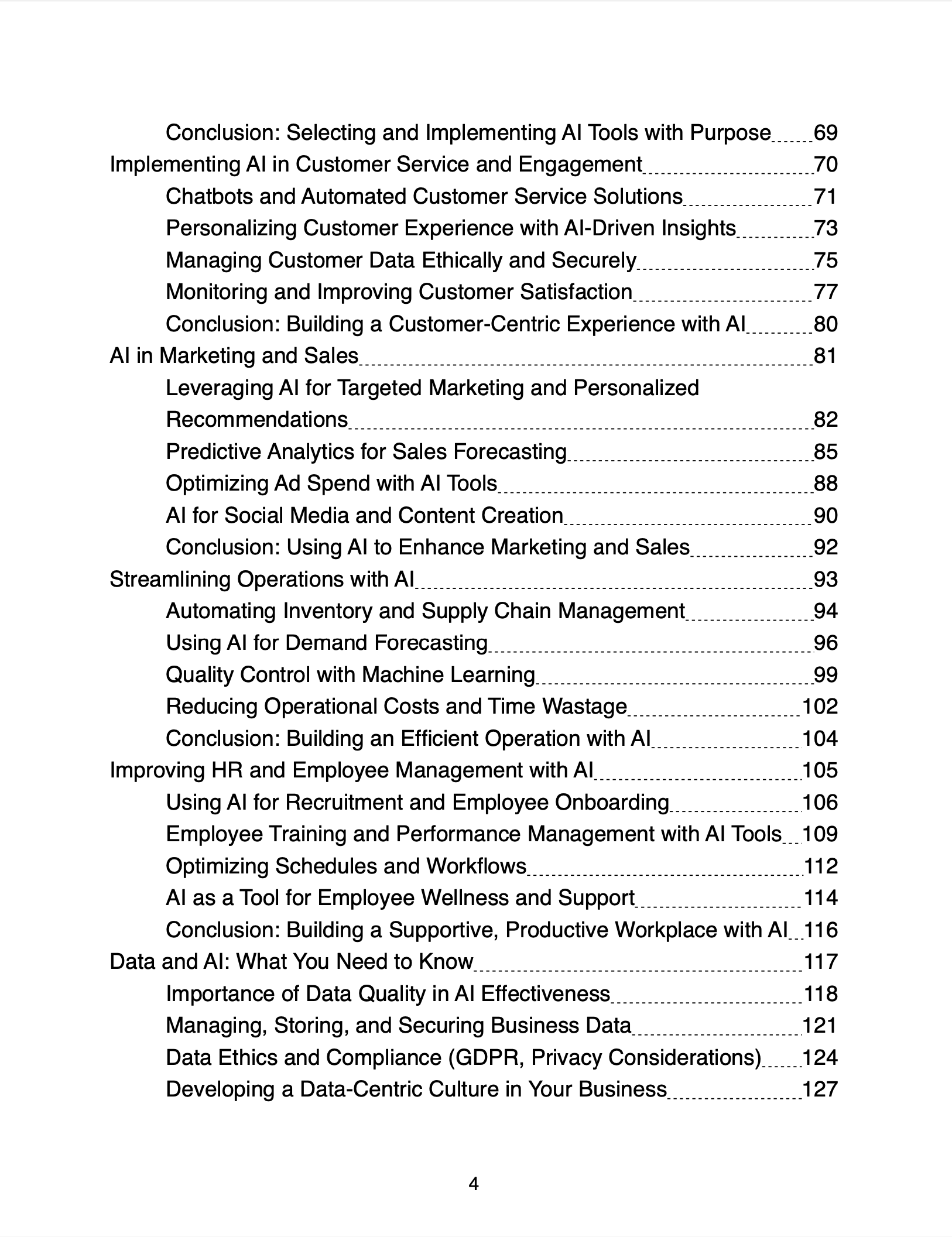 Page from table of contents
